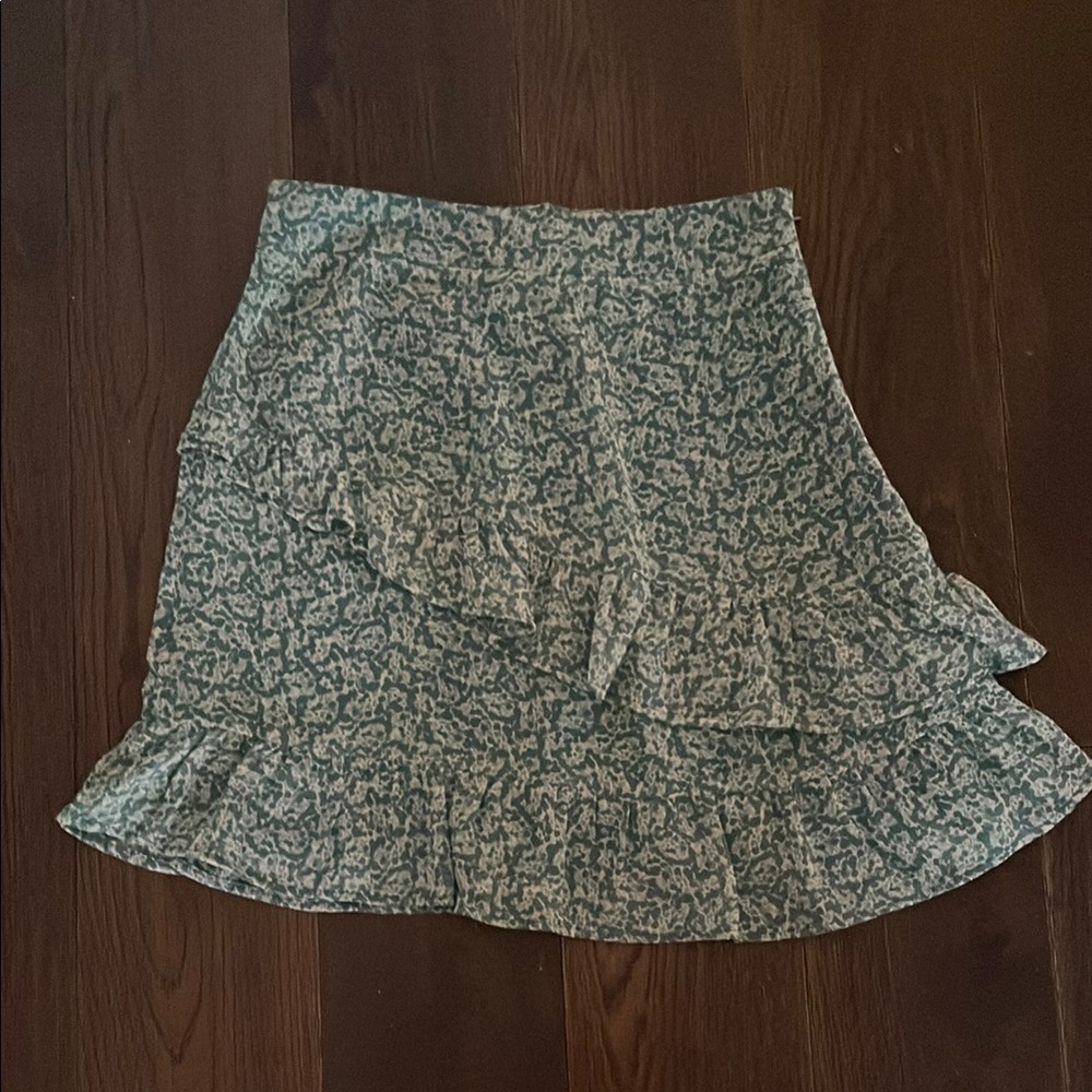 Floral Green Skirt